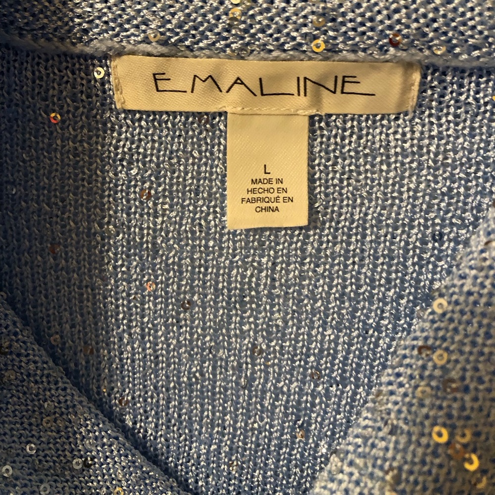 Light blue, sequin sweater NWOT